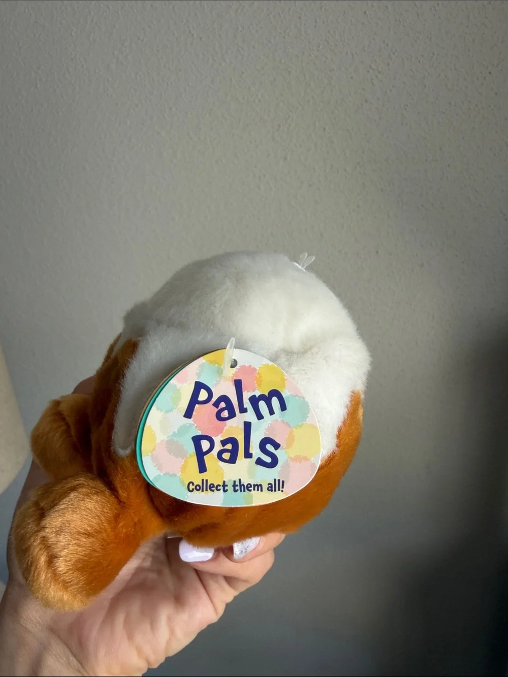 Palm Pals Mini Plush Cinnamon Roll Plush with Icing and Pink Cheeks NWT